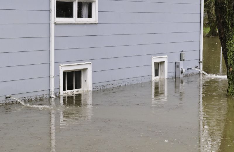 Flooded Exterior Structures